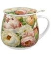 Taza Piwone de porcelana - 0,40 L con filtro y tapa